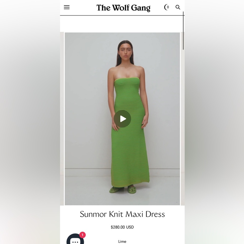 The Wolf Gang Viral ‘Sunmor’ Lime Knit Maxi Dress - Picture 10 of 15